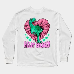 Heart Breaker T Shirt Valentine T shirt For Women Long Sleeve T-Shirt